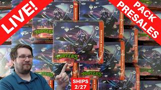 🔴LIVE! Teenage Mutant Ninja Turtles Collector & Play Pack Presales MTG Rip & Ship | Ships 2/27 Pt 2