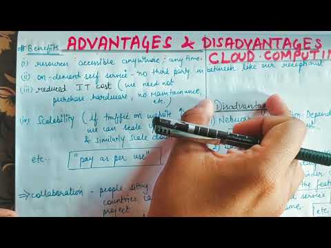 Lecture 3 Advantages and Disadvantages of Cloud Computing || Cloud Computing In English