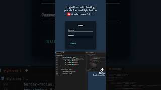Login Page with Pure CSS #codingwithrohani #login_form #css