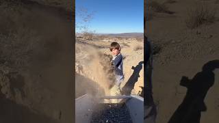 Finding GOLD in the desert 🏜️ #goldrush #goldprospecting #mining #goldmining #minecraft #family