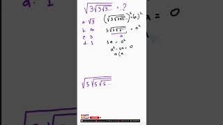 how to solved √3√3√3√3.... Mind Math #math #mathtricks #matholympiadquestion #oxford #exam