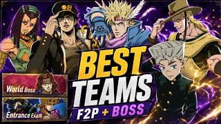 BEST Team Builds in JoJo's Bizarre Adventure Golden Spirit! F2P + Boss Teams