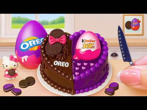 How to Make Mini Rainbow Cake With Melted Ice Cream | Amazing Miniature Rainbow Cake Recipe Ideas