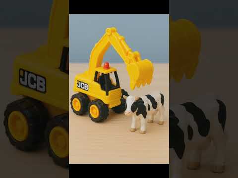 Jcb with cow|gare|goru|#goru #jcb