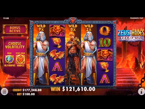 ZEUS VS HADES!! MEGA BIG WIN!!PRAGMATIC PLAY ✌️ @SLOTKINGDOM