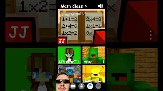 Math lesson by Mr. JJ - MAIZEN #minecraft #minecraftanimation