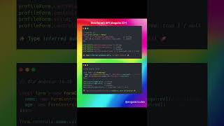 New form() API (Angular 17+) #shorts
