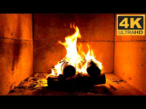cozy crackling fireplace 4k  relaxing🔥🔥🔥fireplace sounds for sleeping 1 hour