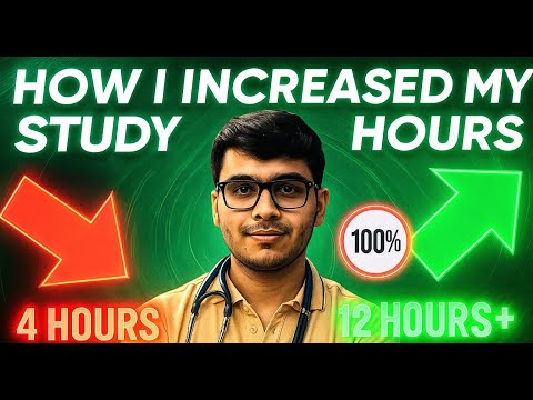 How to increase study hours for NEET 