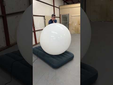 Exploding a giant Wubble bubble #shorts