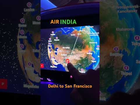 Traveling in worlds longest flight| Delhi to San Francisco| Beautiful flight from Air India#airindia