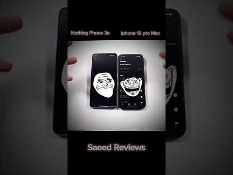 IPhone 16 Pro Max vs Nothing Phone 3e – Shocking Comparison! 😱 #techreviews