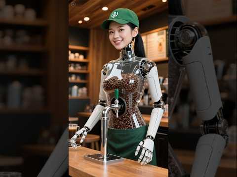 😱🤖Starbucks Future BaristaBot #shorts #robot #dance