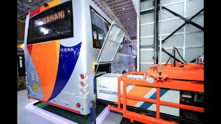 We unveiled the world's 1st Modular Battery Swapping Technology for Buses & Trucks! - Prawaas 4.0