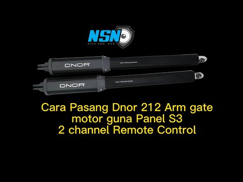 Cara Pasang 212 Arm gate panel using 2 Channel S3 panel