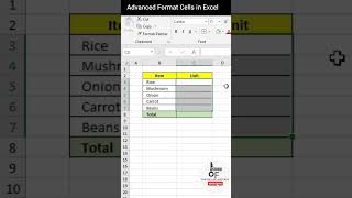 Advanced Format Cells in Excel #excel #shorts #exceltutorial #msexcel #exceltips #msexceltutorial