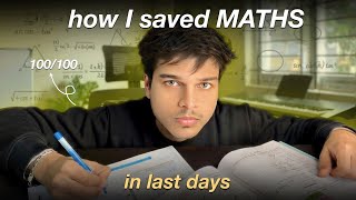 Class 10th Maths - I did *this* in LAST DAYS to get 100/100🔥