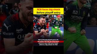 BIG SHOCK for RCB! 😱 Phil Salt OUT of Playoffs? #RCB #IPL2026 #PhilSalt #CricketNews