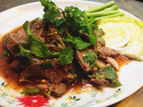 ตับหวาน วิธีทำง่ายๆ ทำกินเองอร่อยๆ ตับหวานหมู เมนูตับ Pork Liver Spicy Salad  l ครัวเด็กหอ