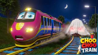 Ghost Train Chases Normal Train! 😱 Funny Train Adventure Cartoon for Kids 🚂👻