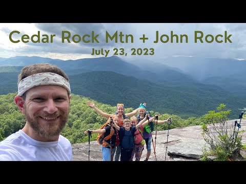 July 2023 - Cedar Rock Mountain and John Rock via Cat Gap Loop