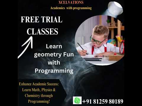 Learn Squares, Geometry, and Algebra Easily with Programming | Xcelvations #xcelvations #education