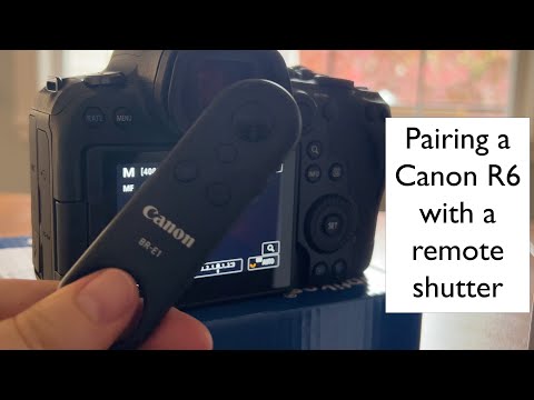 How to pair a Canon R6 with a BR-E1 remote shutter (or any simple bluetooth remote shutter)