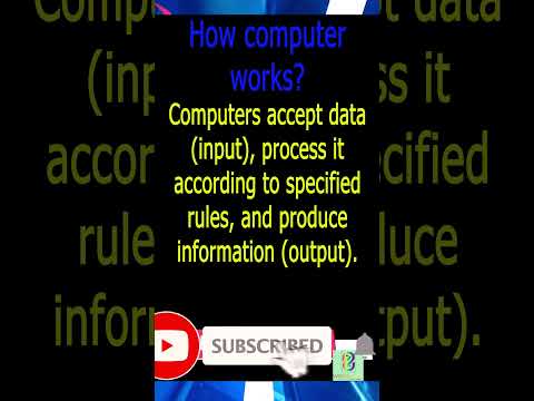 How Computers Work?| Computer kese kaam karta hai | कंप्यूटर कैसे काम करते हैं? #education #trending