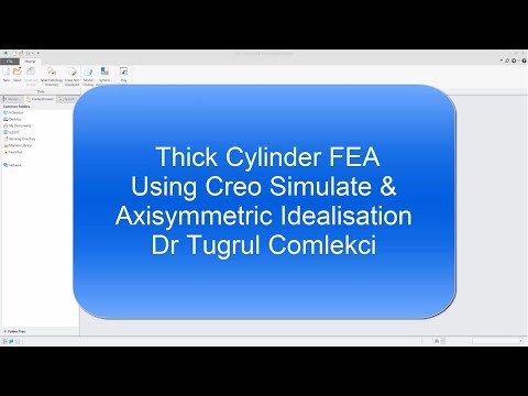 Thick Cylindrical Pressure Vessel Axisymmetric Finite Element Analysis