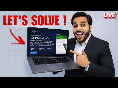 Cyber Security 101| TryHackMe Beginners Path Live 🔴 | Learn Hacking from Scratch (No Coding Needed )