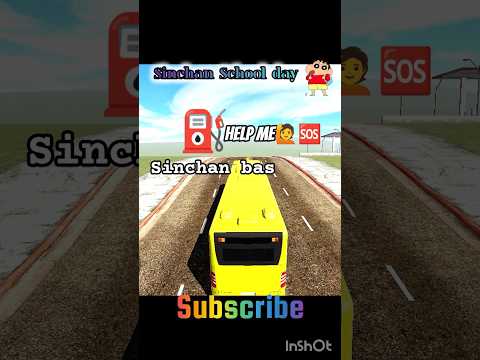 sinchan school day ☀||indian bike driving 3d#shortsfeed #gaming