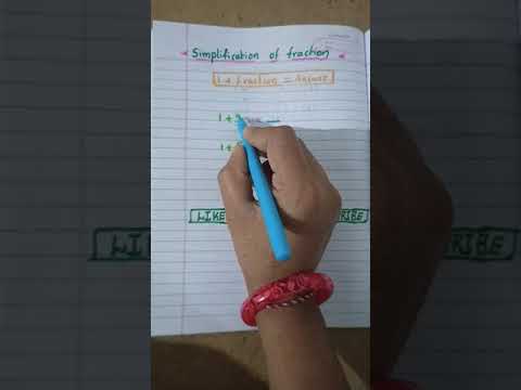 fraction trick# Simplification trick#