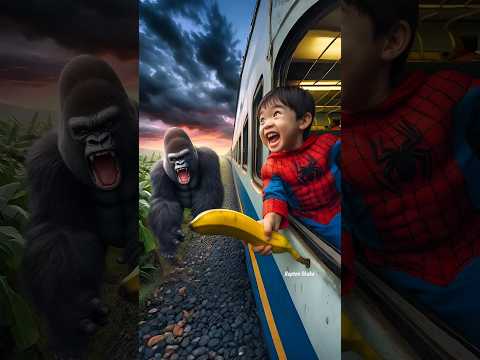 Spider-Man fishing for a gorilla #avengers​ #ironman​ #sirenhead​ #shorts​