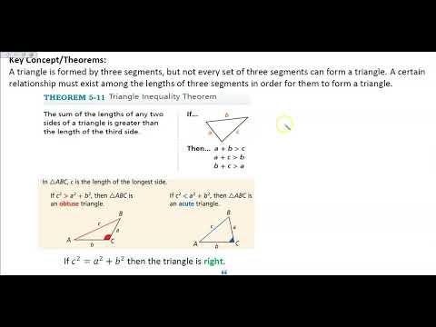 5-4 Inequalities in One Triangle 22-23