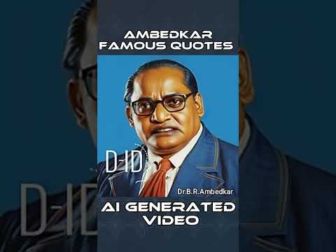 बुद्धि का विकास मानव के अस्तित्व का अंतिम लक्ष्य होना चाहिए | Ambedkar Quotes | AI Generated Video