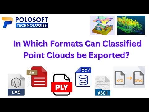 In which formats can classified point clouds be exported?