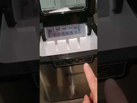 Brightown Ice Maker review and overview of how to use the ice machine, type of ice, how to fill, etc