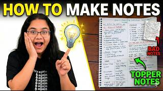 How to Make Notes Like a Topper Top 5 Tips | Best Note Making Tips for Students