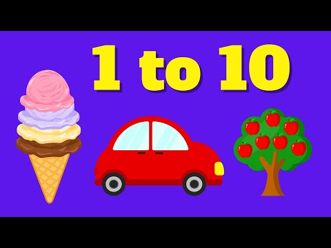 Counting from 1 to 10. Learn numbers from 1 to 10