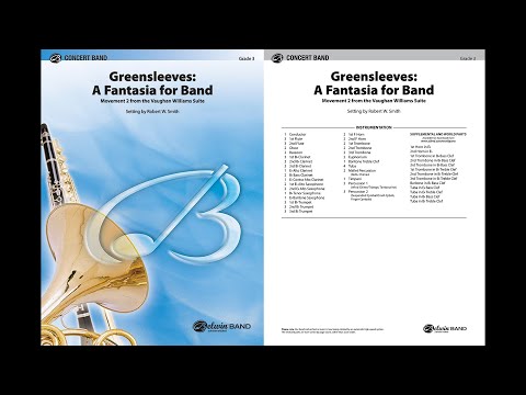 Greensleeves: A Fantasia for Band, arr. Robert W. Smith – Score & Sound