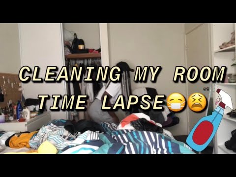 cleaning my room time lapse /quarantine edition 😷😷