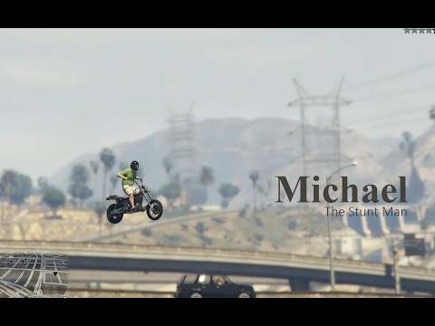 Michael The Stunt Man | GTA 5 | Bike Stunt