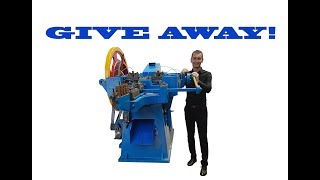 Small Business Manufacturing ideas. Give away wire nail making machine