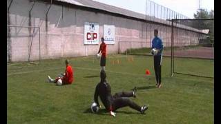 Goalkeeper Training Techniques - Goalkeeper Exercises With Ball - Part 2