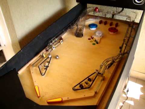 Pinball DIY with Arduino , Homemade , Caseiro , Casero (Ball return)