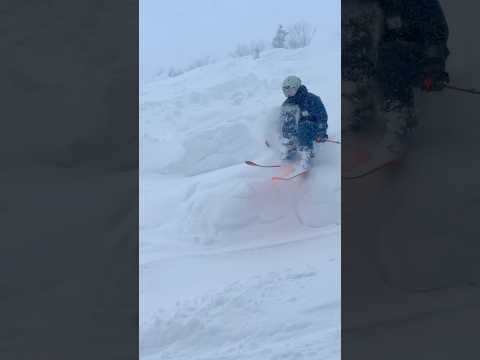 大雪降ったらパウダースノーを思いっきり楽しむ！ここはGALA湯沢スノーリゾートの非圧雪コースの「スーパースワン」！森田優香#shorts