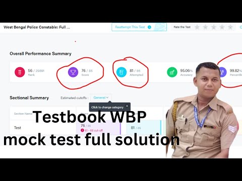 WBP constable full mocktest live. Testbook. WBP mock solution best approach. #wbp #wbcs @mathemaniac