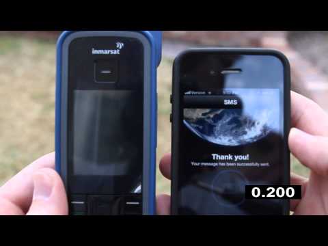 IsatPhone Pro SMS Receiving Time Test
