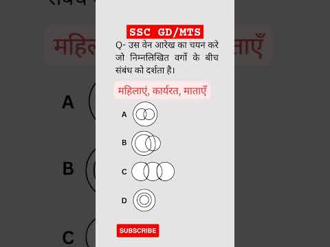 Ven Diagram | वेन आलेख | SSC GD Important Question | reasoing | #sscgd #sscmts #rrbalp