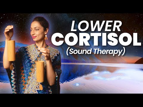 Lower Cortisol Levels | Healing Frequencies | Sound Bath Meditation | Nervous System Reset